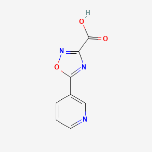 molecular formula C8H5N3O3 B1452594 5-Pyridin-3-yl-1,2,4-oxadiazole-3-carboxylic acid CAS No. 1086380-42-8