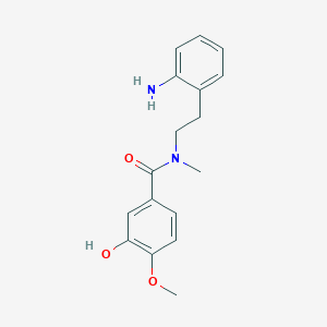 molecular formula C17H20N2O3 B14525955 N-[2-(2-Aminophenyl)ethyl]-3-hydroxy-4-methoxy-N-methylbenzamide CAS No. 62416-93-7