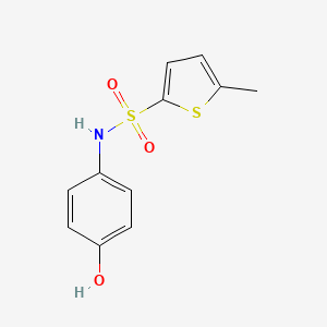 molecular formula C11H11NO3S2 B1452597 N-(4-hydroxyphenyl)-5-methylthiophene-2-sulfonamide CAS No. 1042647-34-6