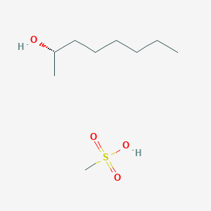 molecular formula C9H22O4S B14525998 methanesulfonic acid;(2S)-octan-2-ol CAS No. 62820-85-3