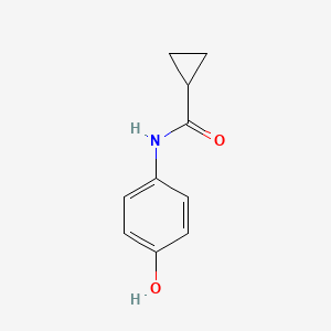 molecular formula C10H11NO2 B1452602 N-(4-羟基苯基)环丙烷甲酰胺 CAS No. 14372-30-6