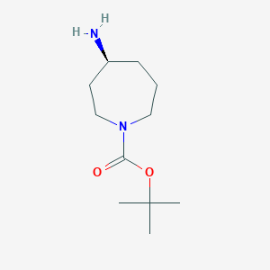 molecular formula C11H22N2O2 B1452604 (S)-tert-butyl 4-aminoazepane-1-carboxylate CAS No. 878630-84-3