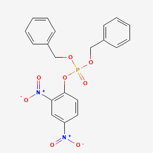 molecular formula C20H17N2O8P B14526048 Dibenzyl 2,4-dinitrophenyl phosphate CAS No. 62736-35-0