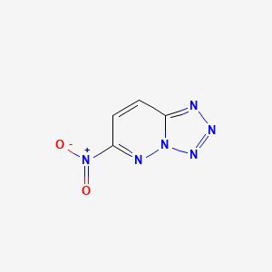 molecular formula C4H2N6O2 B14526064 6-Nitrotetrazolo[1,5-b]pyridazine CAS No. 62782-58-5