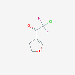 molecular formula C6H5ClF2O2 B1452608 2-Chloro-1-(4,5-dihydrofuran-3-yl)-2,2-difluoroethan-1-one CAS No. 1087784-77-7