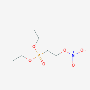 molecular formula C6H14NO6P B14526087 Diethyl [2-(nitrooxy)ethyl]phosphonate CAS No. 62514-89-0