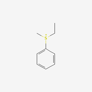 molecular formula C9H13S+ B14526094 Ethyl(methyl)phenylsulfanium CAS No. 62357-68-0