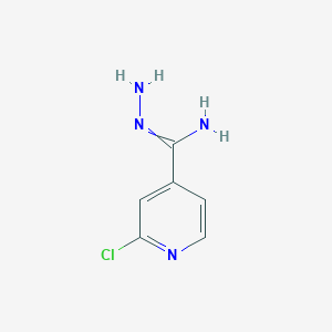 molecular formula C6H7ClN4 B1452610 N'-amino-2-chloropyridine-4-carboximidamide CAS No. 1092352-90-3