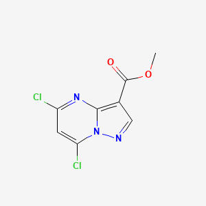 molecular formula C8H5Cl2N3O2 B1452614 Methyl 5,7-dichloropyrazolo[1,5-a]pyrimidine-3-carboxylate CAS No. 1053656-37-3