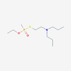 molecular formula C11H26NO2PS B14526164 S-[2-(Dipropylamino)ethyl] O-ethyl methylphosphonothioate CAS No. 62512-68-9
