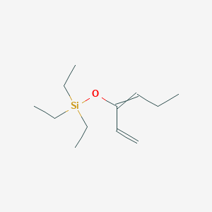 molecular formula C12H24OSi B14526181 Triethyl[(hexa-1,3-dien-3-yl)oxy]silane CAS No. 62418-67-1