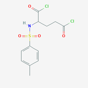 molecular formula C12H13Cl2NO4S B14526196 N-(4-Methylbenzene-1-sulfonyl)glutamoyl dichloride CAS No. 62595-76-0