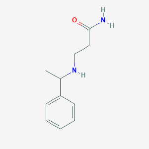 molecular formula C11H16N2O B1452621 3-[(1-苯乙基)氨基]丙酰胺 CAS No. 740019-35-6