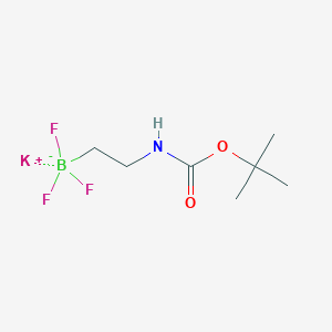 molecular formula C7H14BF3KNO2 B1452622 Potassium tert-butyl N-[2-(trifluoroboranuidyl)ethyl]carbamate CAS No. 926280-83-3