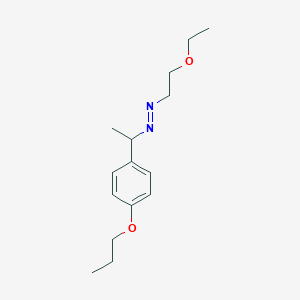 molecular formula C15H24N2O2 B14526247 Diazene, (2-ethoxyethyl)[1-(4-propoxyphenyl)ethyl]- CAS No. 62751-41-1