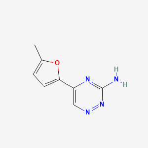 molecular formula C8H8N4O B1452633 5-(5-Methylfuran-2-yl)-1,2,4-triazin-3-amine CAS No. 1152506-12-1