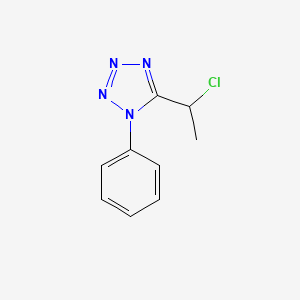 molecular formula C9H9ClN4 B1452634 5-(1-chloroethyl)-1-phenyl-1H-tetrazole CAS No. 858483-92-8