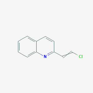molecular formula C11H8ClN B14526342 2-(2-Chloroethenyl)quinoline CAS No. 62484-53-1