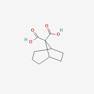 molecular formula C10H14O4 B14526399 Bicyclo[3.2.1]octane-8,8-dicarboxylic acid CAS No. 62821-17-4