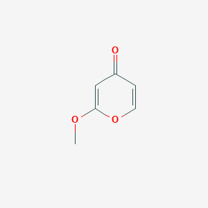 molecular formula C6H6O3 B145264 2-Methoxypyran-4-one CAS No. 127942-10-3