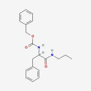 B1452646 Benzyl N-[2-phenyl-1-(propylcarbamoyl)ethyl]carbamate CAS No. 1214144-38-3