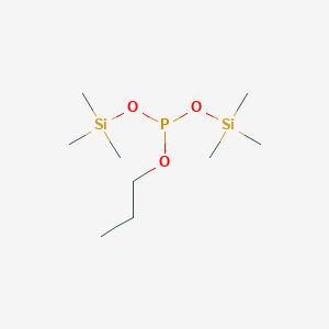 molecular formula C9H25O3PSi2 B14526530 Propyl bis(trimethylsilyl) phosphite CAS No. 62591-84-8