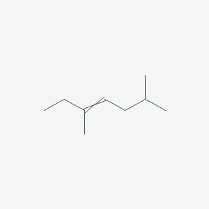 molecular formula C9H18 B14526563 3,6-Dimethylhept-3-ene CAS No. 62685-72-7