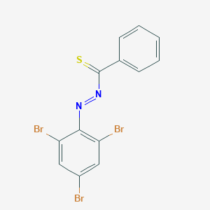 molecular formula C13H7Br3N2S B14526649 Phenyl[(E)-(2,4,6-tribromophenyl)diazenyl]methanethione CAS No. 62672-30-4