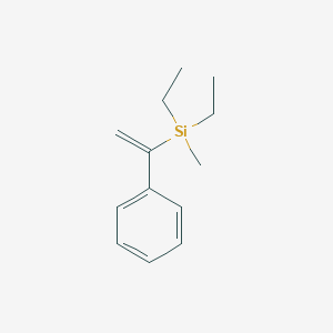 molecular formula C13H20Si B14526705 Diethyl(methyl)(1-phenylethenyl)silane CAS No. 62655-46-3