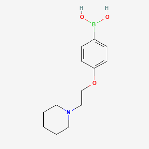 molecular formula C13H20BNO3 B1452672 [4-(2-Piperidin-1-ylethoxy)phenyl]boronic acid CAS No. 710348-58-6