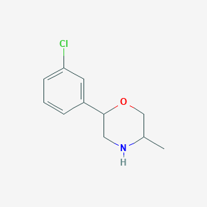 2-(3-Chlorophenyl)-5-methylmorpholine