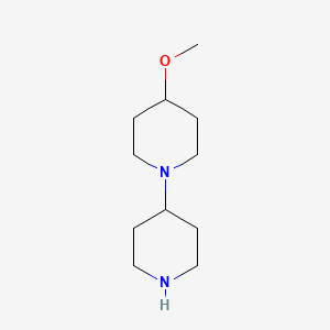 molecular formula C11H22N2O B1452675 4-Methoxy-1,4'-bipiperidine CAS No. 930603-98-8