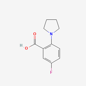 5-Fluoro-2-pyrrolidinobenzoic acid