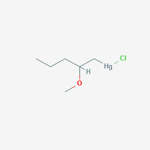 molecular formula C6H13ClHgO B14526796 Chloro(2-methoxypentyl)mercury CAS No. 62594-73-4
