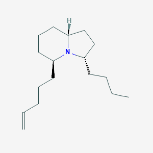 molecular formula C17H31N B145268 3-Butyl-5-(4-penten-1-yl)indolizidine CAS No. 128855-21-0