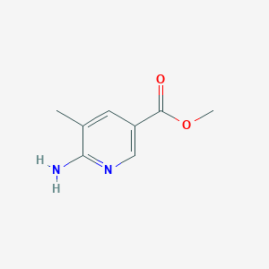 molecular formula C8H10N2O2 B1452681 Methyl 6-amino-5-methylnicotinate CAS No. 1184913-79-8