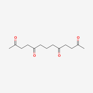 molecular formula C13H20O4 B14526825 Tridecane-2,5,9,12-tetrone CAS No. 62619-79-8