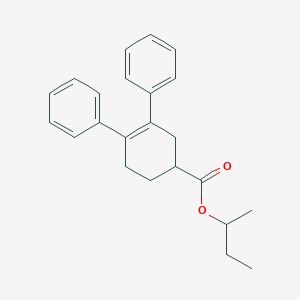 molecular formula C23H26O2 B14526853 Butan-2-yl 3,4-diphenylcyclohex-3-ene-1-carboxylate CAS No. 62544-24-5