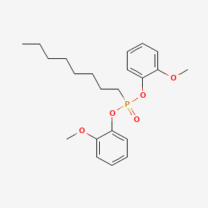 molecular formula C22H31O5P B14526854 Bis(2-methoxyphenyl) octylphosphonate CAS No. 62750-86-1