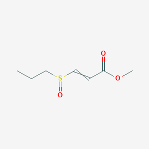 molecular formula C7H12O3S B14526866 Methyl 3-(propane-1-sulfinyl)prop-2-enoate CAS No. 62739-69-9