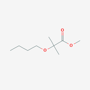 molecular formula C9H18O3 B14526912 Methyl 2-butoxy-2-methylpropanoate CAS No. 62467-24-7