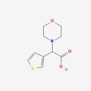 molecular formula C10H13NO3S B1452693 吗啉-4-基-噻吩-3-基-乙酸 CAS No. 490027-09-3