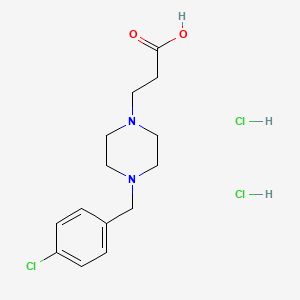 molecular formula C14H21Cl3N2O2 B1452695 3-[4-(4-氯苄基)哌嗪-1-基]丙酸二盐酸盐 CAS No. 1172397-29-3