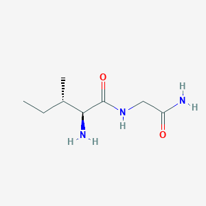 molecular formula C8H17N3O2 B14526950 L-Isoleucylglycinamide CAS No. 62307-15-7