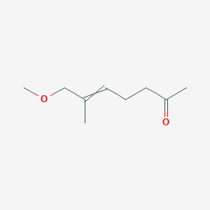 molecular formula C9H16O2 B14526989 7-Methoxy-6-methylhept-5-en-2-one CAS No. 62603-44-5