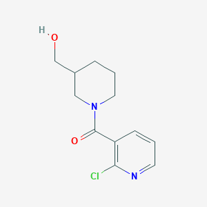 molecular formula C12H15ClN2O2 B1452699 (2-Chloropyridin-3-yl)(3-(hydroxymethyl)piperidin-1-yl)methanone CAS No. 1156804-89-5