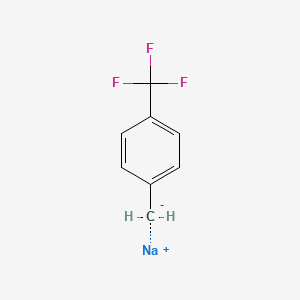 molecular formula C8H6F3Na B14526993 Sodium [4-(trifluoromethyl)phenyl]methanide CAS No. 62781-73-1
