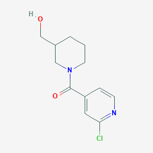 molecular formula C12H15ClN2O2 B1452700 (2-氯吡啶-4-基)(3-(羟甲基)哌啶-1-基)甲酮 CAS No. 1156800-32-6