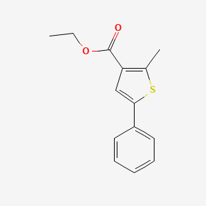molecular formula C14H14O2S B14527027 Ethyl 2-methyl-5-phenylthiophene-3-carboxylate CAS No. 62664-44-2