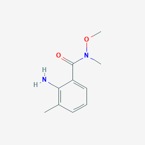 molecular formula C10H14N2O2 B1452704 2-Amino-n-methoxy-n,3-dimethylbenzamide CAS No. 886574-89-6